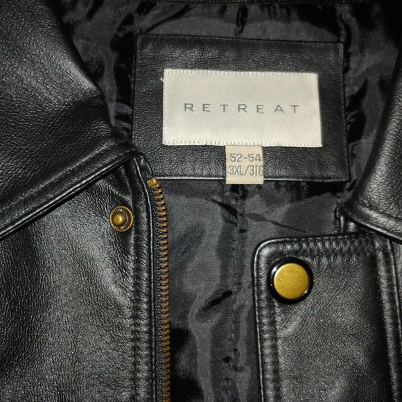 Mens Leather Coat - Picture 2 of 5